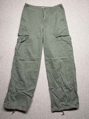 Levi's '94 Baggy Cargo Pants Size 28 Olive Green Utility Y2K Wide Leg